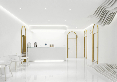 高級美容會(huì )所裝修設計案例效果圖