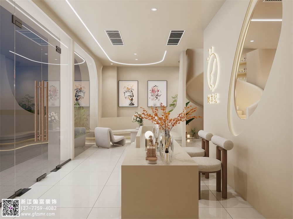 宅寂風(fēng)美容院裝修設計要點(diǎn)介紹？